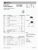 DataSheet IXTA5N60P pdf